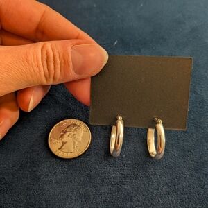 Elegant Sterling Silver Hoop Earrings